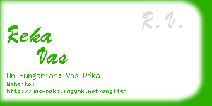 reka vas business card